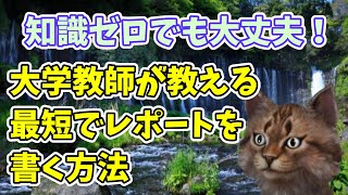 【レポートの書き方】レポート・卒論を生まれてはじめて書く人へ【大学生・通信制大学で学ぶ社会人向け】 [upl. by Ruskin591]