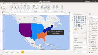 Power BI Tutorial for Beginners 7  Filled Map in Power BI [upl. by Mastrianni978]