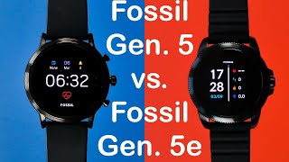 Fossil Gen 5 vs Fossil Gen 5e  Smartwatch Comparison  Whats the difference [upl. by Sevart]