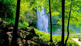 Waterfalls from Above 10 Hours No Sound — 4K Nature Screensaver [upl. by Bowman937]