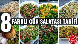 8 Farklı Gün Salatası Tarifleri ve Çeşitleri salata [upl. by Enaoj]