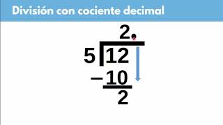 D3 Divisiones con cociente decimal [upl. by Boleslaw]