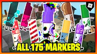 ALL 175 MARKERS in FIND THE MARKERS  Roblox [upl. by Assened]