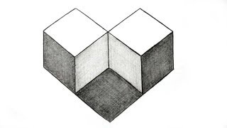 How to Draw Simple Geometry Shape Optical Illusion [upl. by Muscolo]