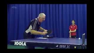 How to Return a Short Backspin Serve Forehand Flick  Beginners Level with Jim Clegg [upl. by Nilo]