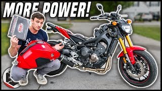 Yamaha MT09 gets MORE POWER Mods [upl. by Scarface]