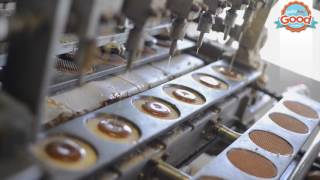 How to make Stroopwafels  Stroopwafel Production Process  Amsterdam Good Cookies [upl. by Inor]