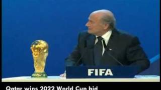 Qatar wins 2022 world Cup bid [upl. by Erdnad461]