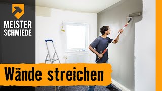 Wände streichen  HORNBACH Meisterschmiede [upl. by Calia259]