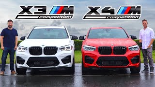 2020 BMW X3M Competition vs X4M Competition  The New M Engine  Track And Road Test [upl. by Doscher]