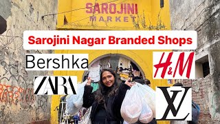 SAROJINI NAgAR MARKET DELHI  BRANDED STREET SHOPPING  TRY ON HAUL [upl. by Abie]