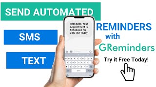 Automated SMS Appointment Reminders with Google Calendar [upl. by Zetnahs]