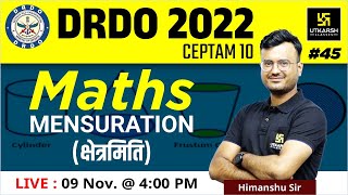 MATHS 45 Mensuration क्षेत्रमिति DRDO CEPTAMRRB JEState Exam Practice QuestionsHimanshu Sir [upl. by Clotilda]