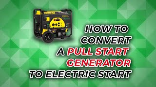 How To Convert a Pull Start Generator to Electric Start [upl. by Jeraldine91]