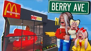 MCDONALDS BERRY AVENUE  Roblox Family Roleplay [upl. by Greff387]