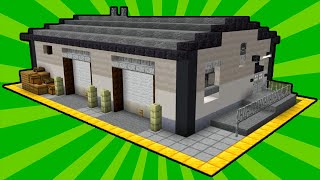 Minecraft How to build a Warehouse in Minecraft with interior Minecraft Warehouse Tutorial [upl. by Diantha]