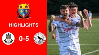 Caerleon 05 Cwmbrân Town  Gwent FA Senior cup  Quarter final highlights [upl. by Meibers]