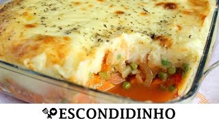 ESCONDIDINHO VEGETARIANO  RECEITAS QUE AMO [upl. by Inattyrb]