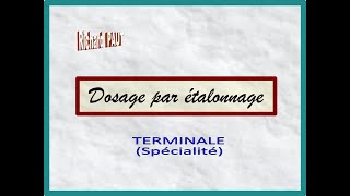 Dosages par étalonnage  Loi des gaz parfaits  Terminale SPE [upl. by Ahsinauj]