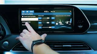 2020 Hyundai Palisade  Head Up Display HUD [upl. by Ellitnahc]
