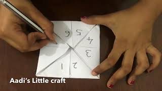 How to make a chip chopfortune tellerchip chop gamepaper craft [upl. by Lledo]