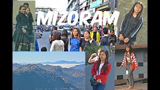 Beautiful Mizoram Girls  City Streets  Mountains Traveling [upl. by Simsar291]