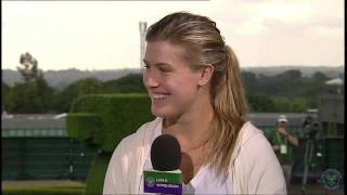 Eugenie Bouchard Live  Wimbledon interview [upl. by Assela]