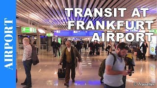 TRANSIT WALK AT FRANKFURT Airport FRA Terminal 1  Connection Flight Transfer Arriving amp Departing [upl. by Ennelram]