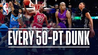 Every 50Point Dunk In NBA Dunk Contest History 19842019 [upl. by Owain]