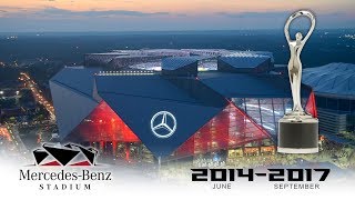 Official Atlanta Falcons MercedesBenz Stadium Construction TimeLapse [upl. by Chang220]