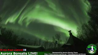 Aurora Borealis in Lapland Finland Live Stream Highlights 7112018 [upl. by Irfan]