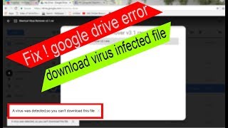 Fix  A virus was detected so you cant download  2021 still working  google drive error [upl. by Emsoc575]