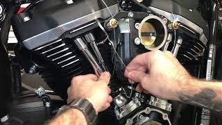 Harley Davidson Adjustable Pushrod Installation Quick Tip [upl. by Retsel162]