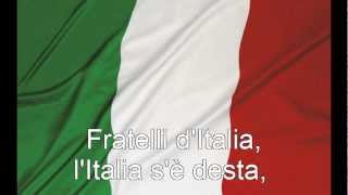 Inno nazionale  Inno di Mameli  Fratelli dItalia con testo with lyrics [upl. by Jarrell]