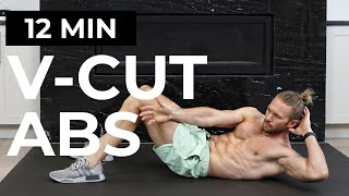 12 Minutes To Sculpted Vcut Abs Get RIPPED Obliques [upl. by Yelraf]