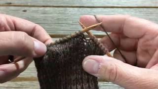 Basic Sock Tutorial Part 2  The Heel Flap and Turn [upl. by Mazman]