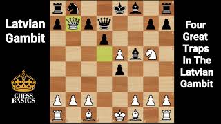 Latvian Gambit  Chess opening traps in the Latvian Gambit [upl. by Iand]