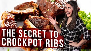 How to Make The Best Crockpot Ribs [upl. by Lehcem]