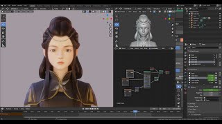 Blender 3D game character creation  Timelapse [upl. by Katuscha]