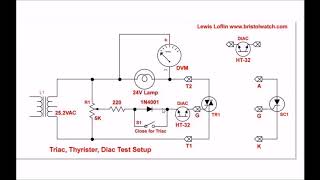 Testing Triacs Simple Circuit Part 3 [upl. by Htidirem]