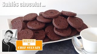 Sablés au chocolat  Recette par Chef Sylvain [upl. by Jacy]