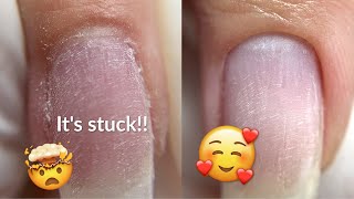 Dry Manicure Tutorial  Gel overlay and Summer Nail Art [upl. by Ecinnahs]