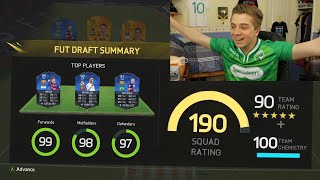 FIFA 16  MY BEST OF 50 DRAFTS  THE FABLED 190 [upl. by Mortimer]