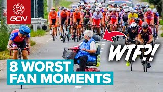 You Wouldnt Believe These 8 Worst Cycling Fan Moments [upl. by Baillieu493]