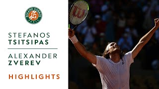 Stefanos Tsitsipas vs Alexander Zverev  Semifinal Highlights  RolandGarros 2021 [upl. by Nalym]