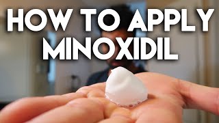 How to Apply Minoxidil Rogaine [upl. by Riesman331]