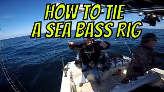 How To Tie a Black Sea Bass Rig [upl. by Aivizt879]