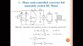 1 Phase semicontrolled converter fed separately excited DC Motor [upl. by Eddy]