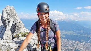 Innsbrucker Klettersteig  Am steilen Grat über die Nordkette  Karwendel [upl. by Nevs]