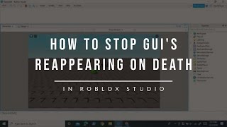 How to stop GUIs from reappearing on death in ROBLOX studio How to disable reset on spawn [upl. by Elleirol]